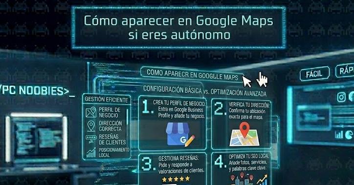 Cómo aparecer en Google Maps si eres autónomo