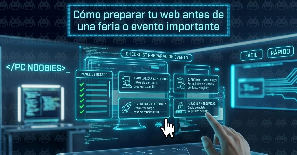 Cómo preparar tu web antes de una feria o evento importante