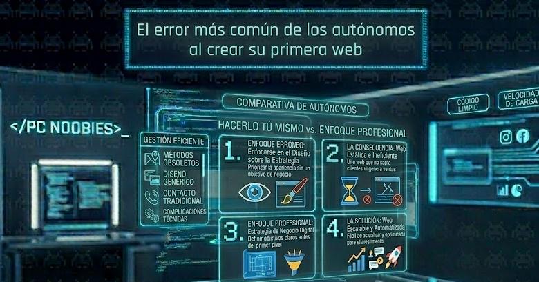 El error más común de los autónomos al crear su primera web