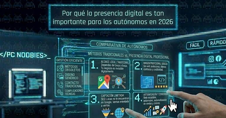Por qué la presencia digital es tan importante para los autónomos en 2026