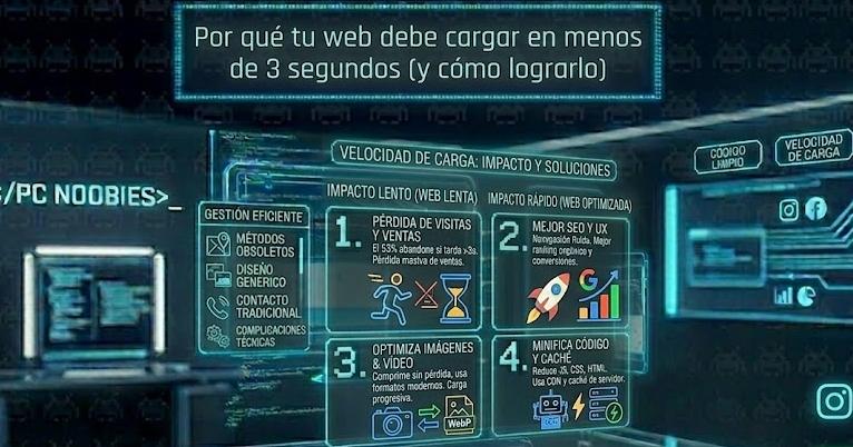 Por qué tu web debe cargar en menos de 3 segundos (y cómo lograrlo)